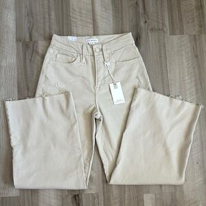 Good American High-Rise Palazzo Crop Jeans